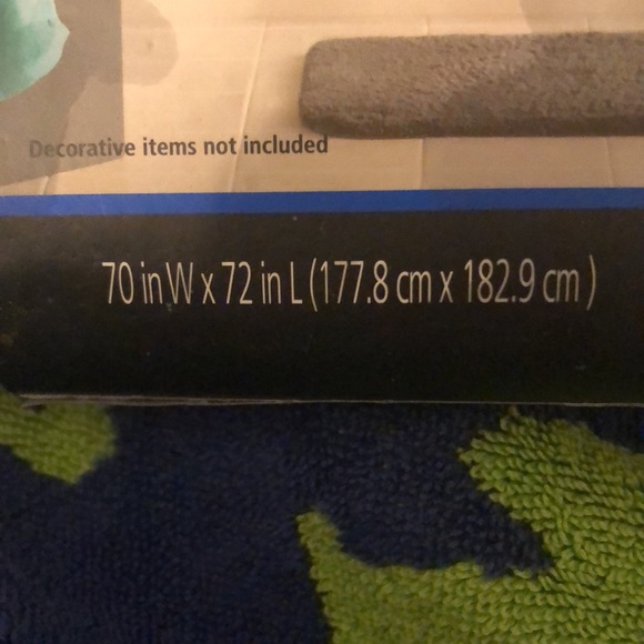 Blue shower curtain new never used - Picture 4 of 5